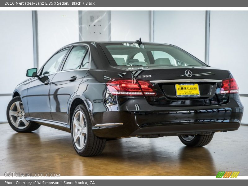 Black / Black 2016 Mercedes-Benz E 350 Sedan