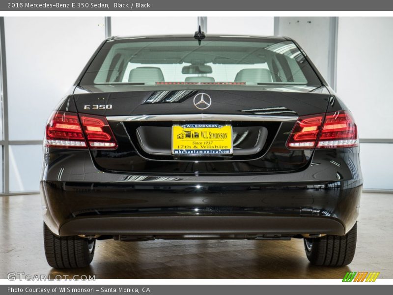 Black / Black 2016 Mercedes-Benz E 350 Sedan