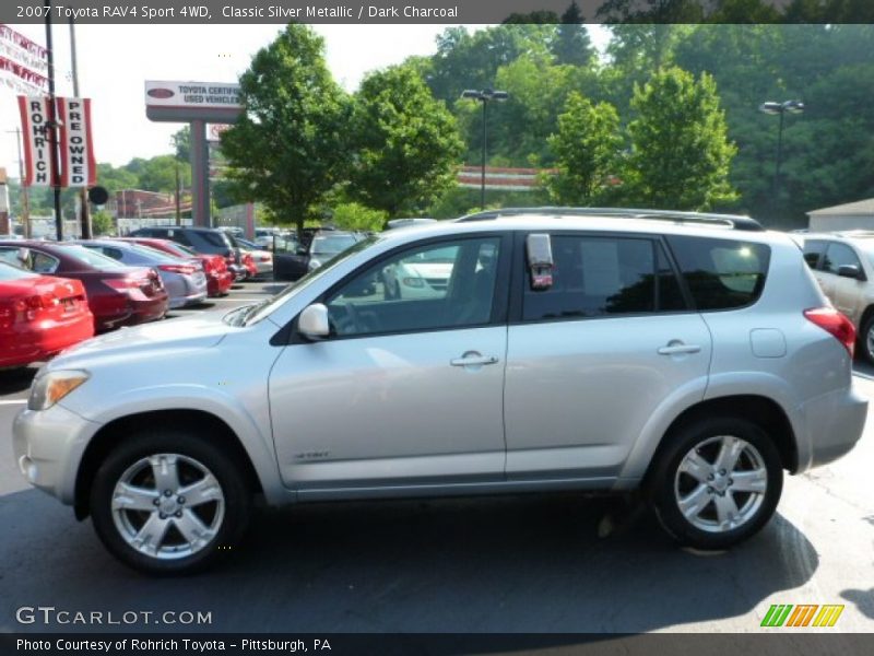 Classic Silver Metallic / Dark Charcoal 2007 Toyota RAV4 Sport 4WD