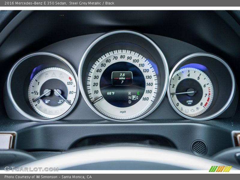 Steel Grey Metallic / Black 2016 Mercedes-Benz E 350 Sedan
