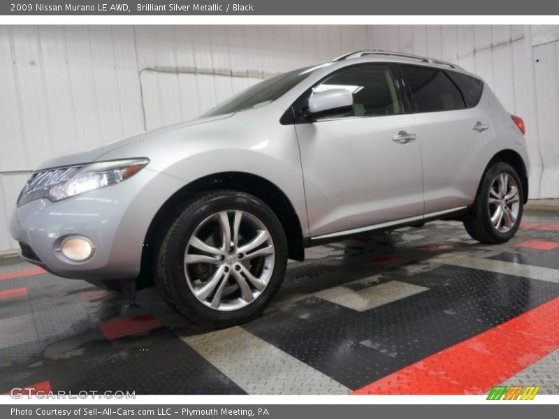 Brilliant Silver Metallic / Black 2009 Nissan Murano LE AWD