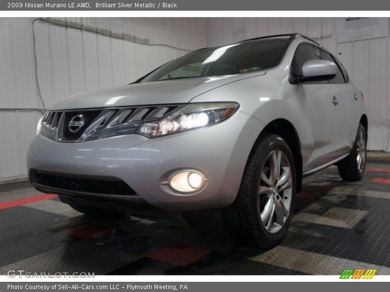 Brilliant Silver Metallic / Black 2009 Nissan Murano LE AWD