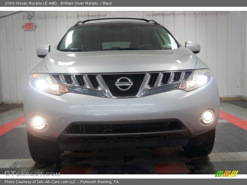 Brilliant Silver Metallic / Black 2009 Nissan Murano LE AWD
