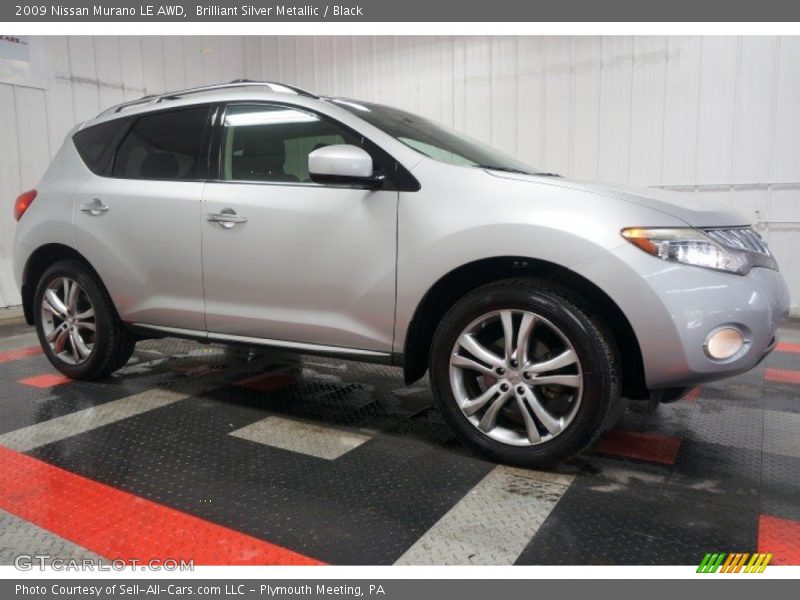 Brilliant Silver Metallic / Black 2009 Nissan Murano LE AWD