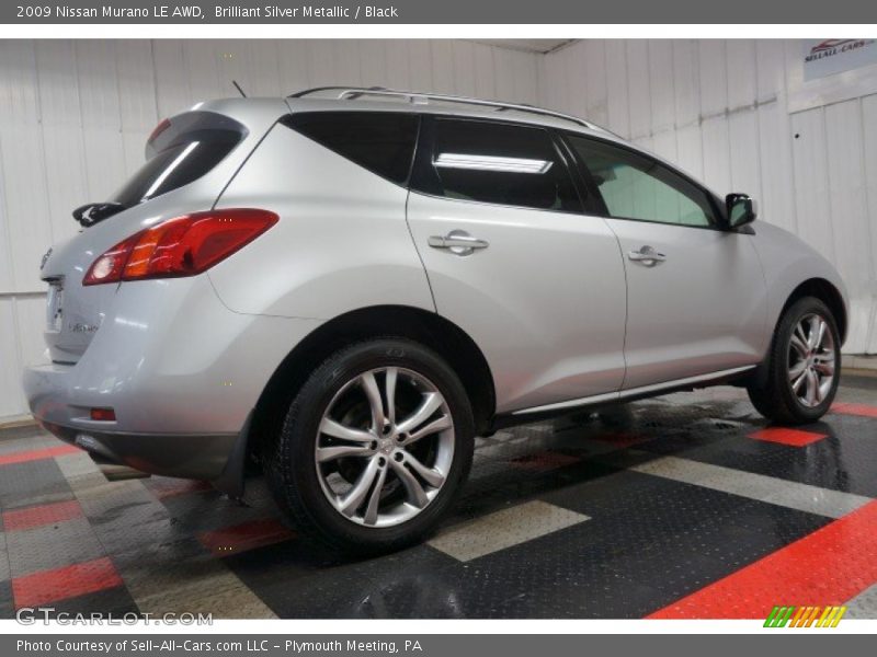 Brilliant Silver Metallic / Black 2009 Nissan Murano LE AWD