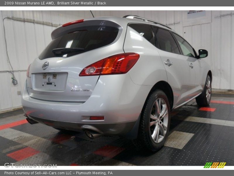 Brilliant Silver Metallic / Black 2009 Nissan Murano LE AWD