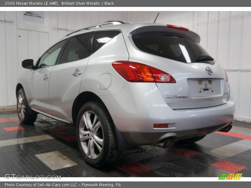 Brilliant Silver Metallic / Black 2009 Nissan Murano LE AWD