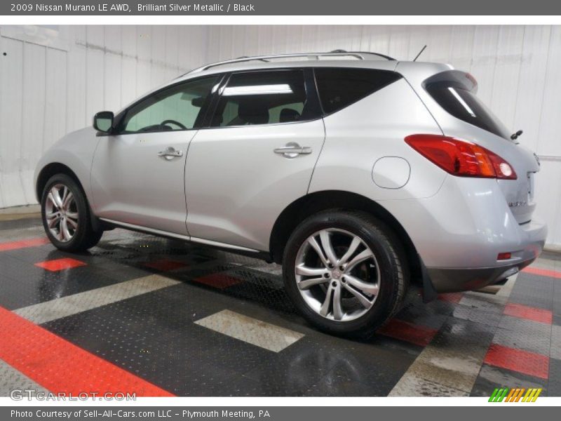 Brilliant Silver Metallic / Black 2009 Nissan Murano LE AWD