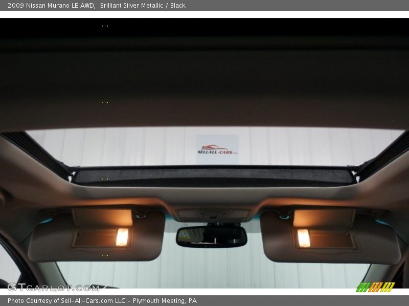 Brilliant Silver Metallic / Black 2009 Nissan Murano LE AWD