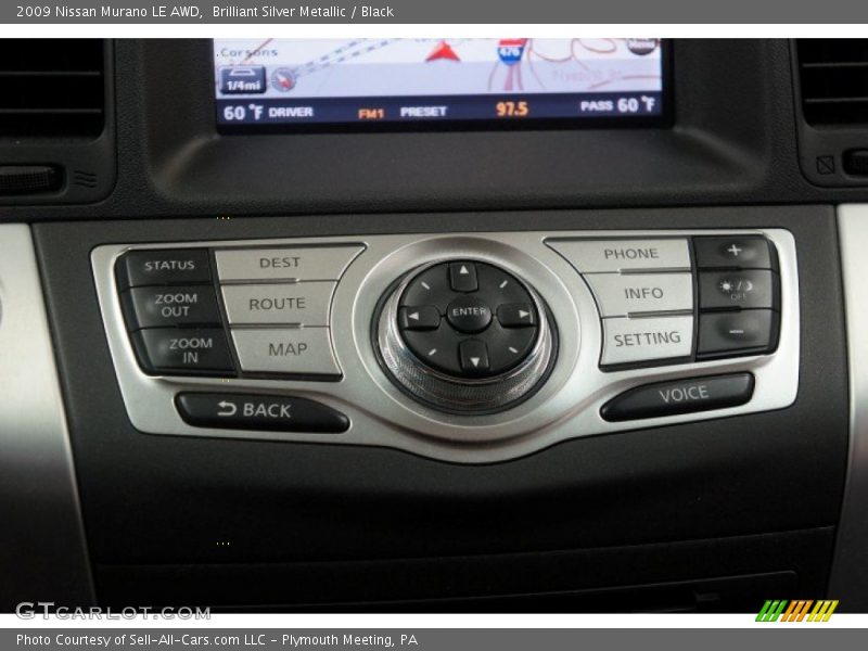 Brilliant Silver Metallic / Black 2009 Nissan Murano LE AWD