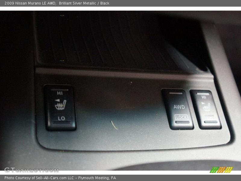 Brilliant Silver Metallic / Black 2009 Nissan Murano LE AWD