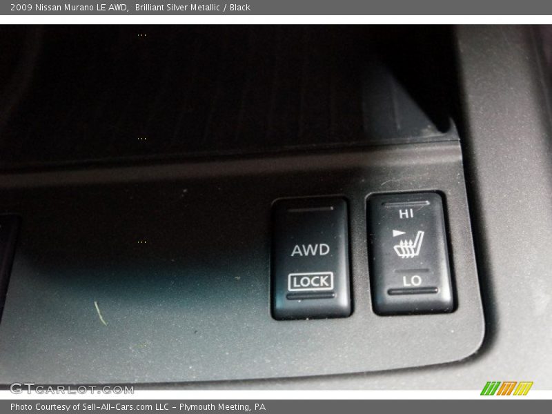 Brilliant Silver Metallic / Black 2009 Nissan Murano LE AWD