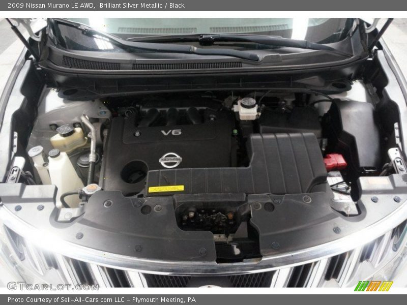 Brilliant Silver Metallic / Black 2009 Nissan Murano LE AWD