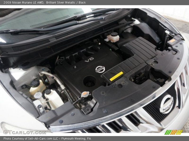 Brilliant Silver Metallic / Black 2009 Nissan Murano LE AWD