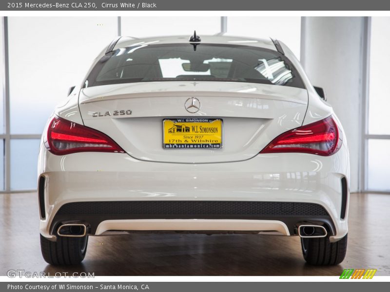 Cirrus White / Black 2015 Mercedes-Benz CLA 250