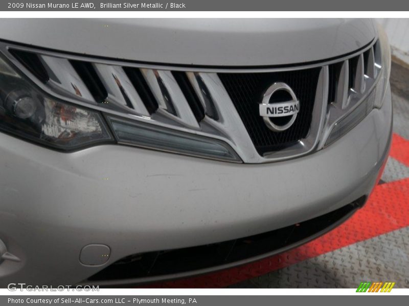 Brilliant Silver Metallic / Black 2009 Nissan Murano LE AWD
