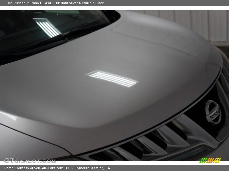Brilliant Silver Metallic / Black 2009 Nissan Murano LE AWD
