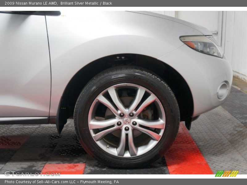 Brilliant Silver Metallic / Black 2009 Nissan Murano LE AWD
