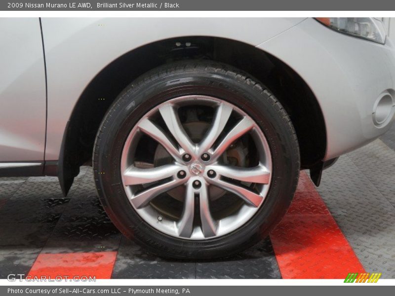Brilliant Silver Metallic / Black 2009 Nissan Murano LE AWD