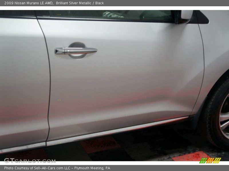 Brilliant Silver Metallic / Black 2009 Nissan Murano LE AWD