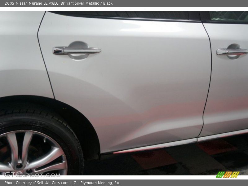 Brilliant Silver Metallic / Black 2009 Nissan Murano LE AWD