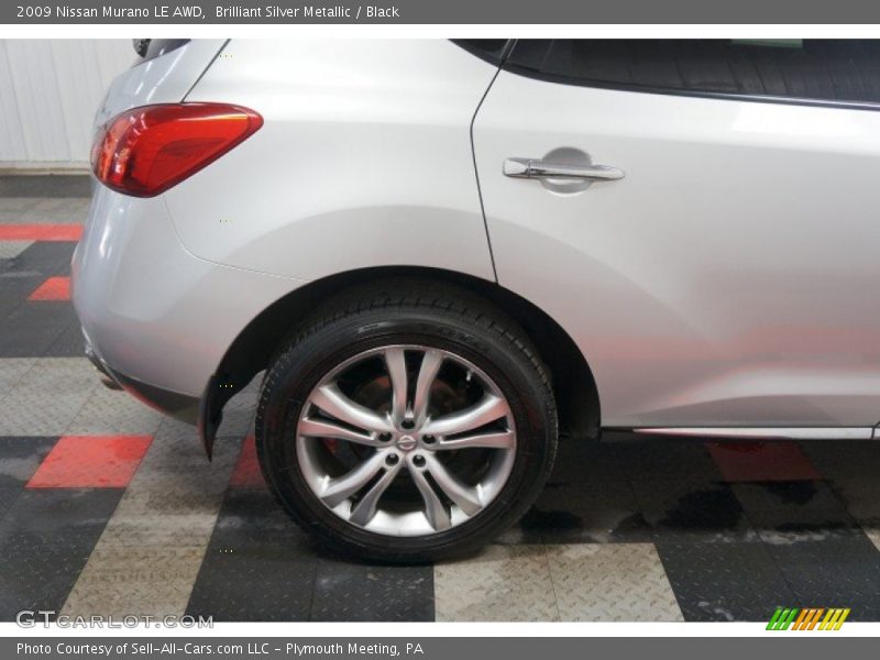 Brilliant Silver Metallic / Black 2009 Nissan Murano LE AWD