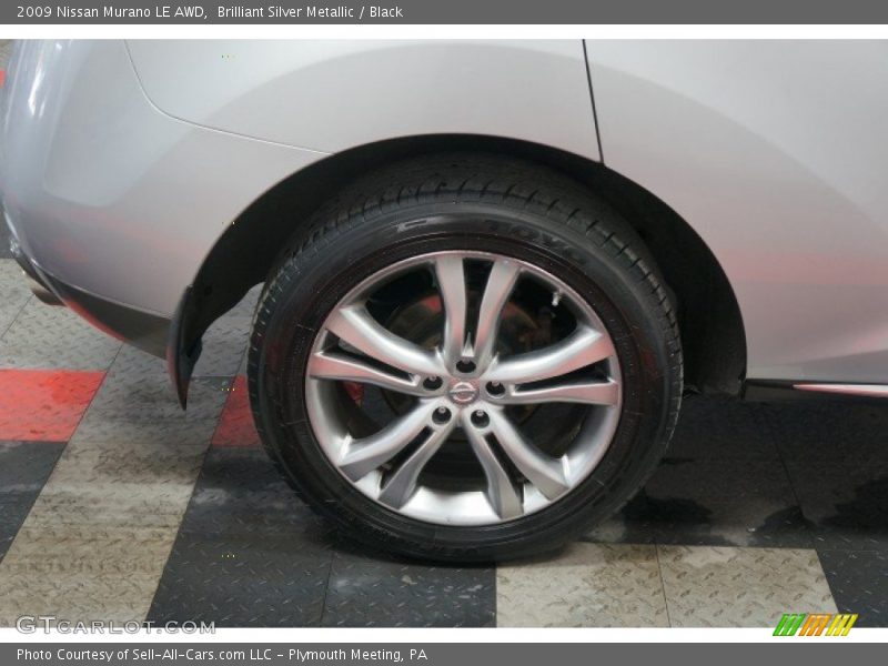 Brilliant Silver Metallic / Black 2009 Nissan Murano LE AWD