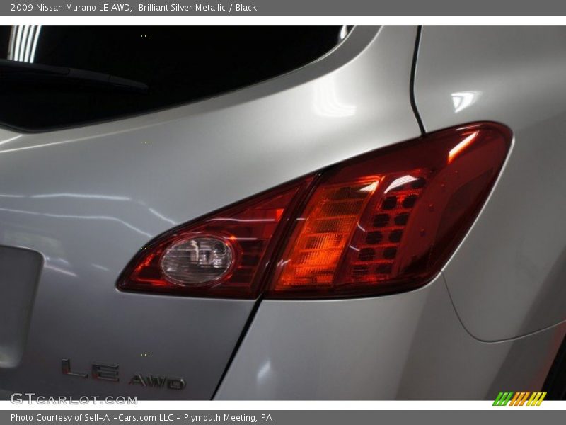 Brilliant Silver Metallic / Black 2009 Nissan Murano LE AWD