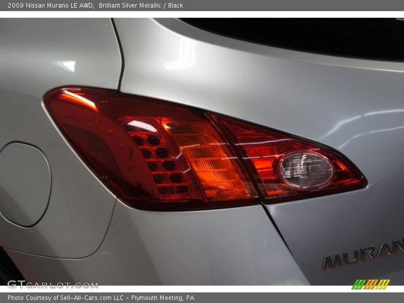Brilliant Silver Metallic / Black 2009 Nissan Murano LE AWD