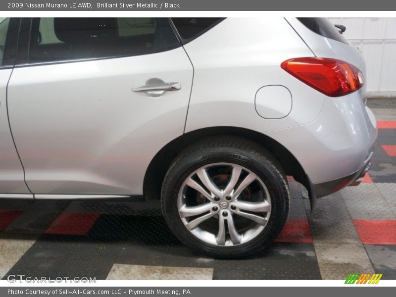Brilliant Silver Metallic / Black 2009 Nissan Murano LE AWD