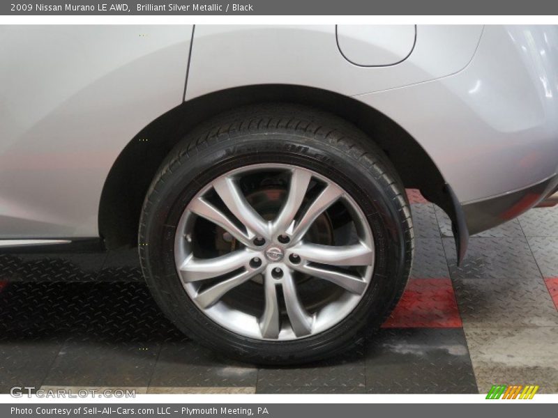 Brilliant Silver Metallic / Black 2009 Nissan Murano LE AWD