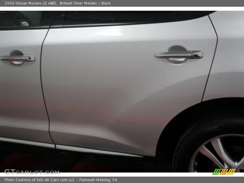 Brilliant Silver Metallic / Black 2009 Nissan Murano LE AWD