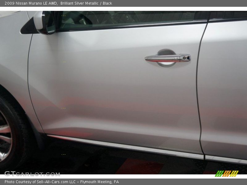 Brilliant Silver Metallic / Black 2009 Nissan Murano LE AWD