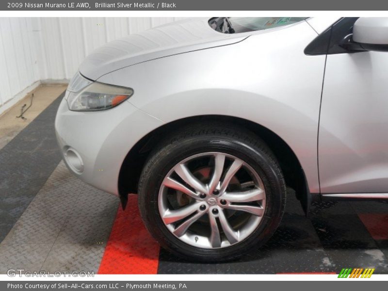 Brilliant Silver Metallic / Black 2009 Nissan Murano LE AWD