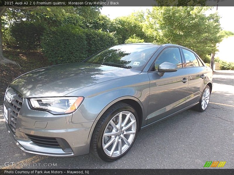 Monsoon Gray Metallic / Black 2015 Audi A3 2.0 Premium quattro