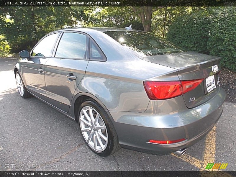 Monsoon Gray Metallic / Black 2015 Audi A3 2.0 Premium quattro