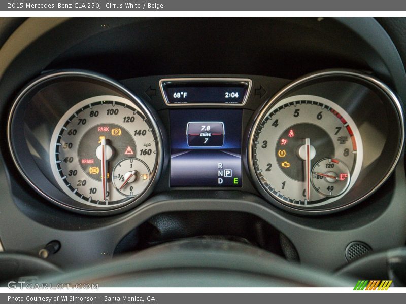 Cirrus White / Beige 2015 Mercedes-Benz CLA 250
