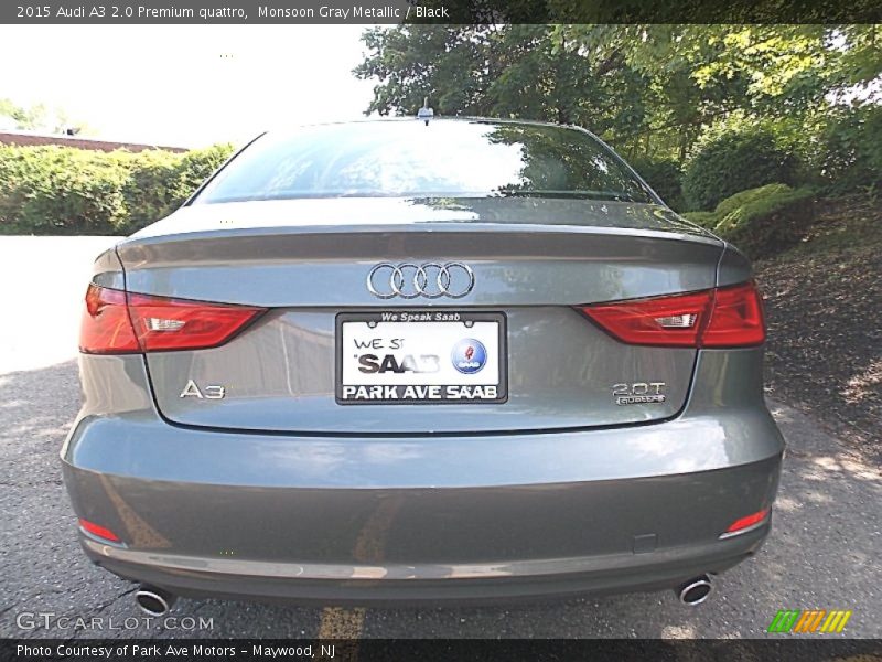 Monsoon Gray Metallic / Black 2015 Audi A3 2.0 Premium quattro