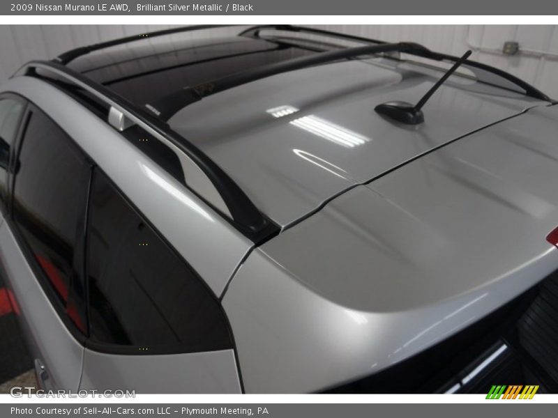 Brilliant Silver Metallic / Black 2009 Nissan Murano LE AWD