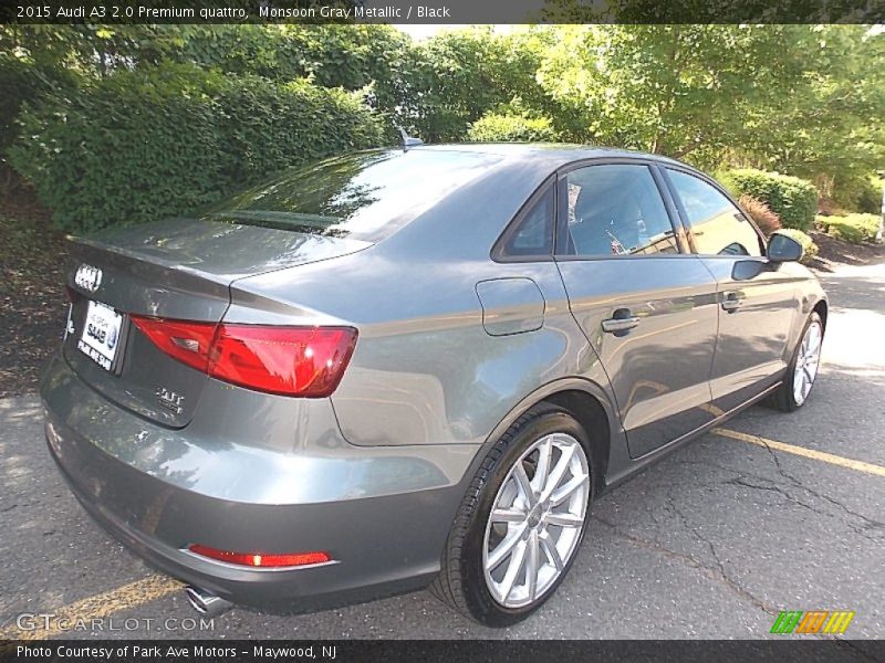 Monsoon Gray Metallic / Black 2015 Audi A3 2.0 Premium quattro