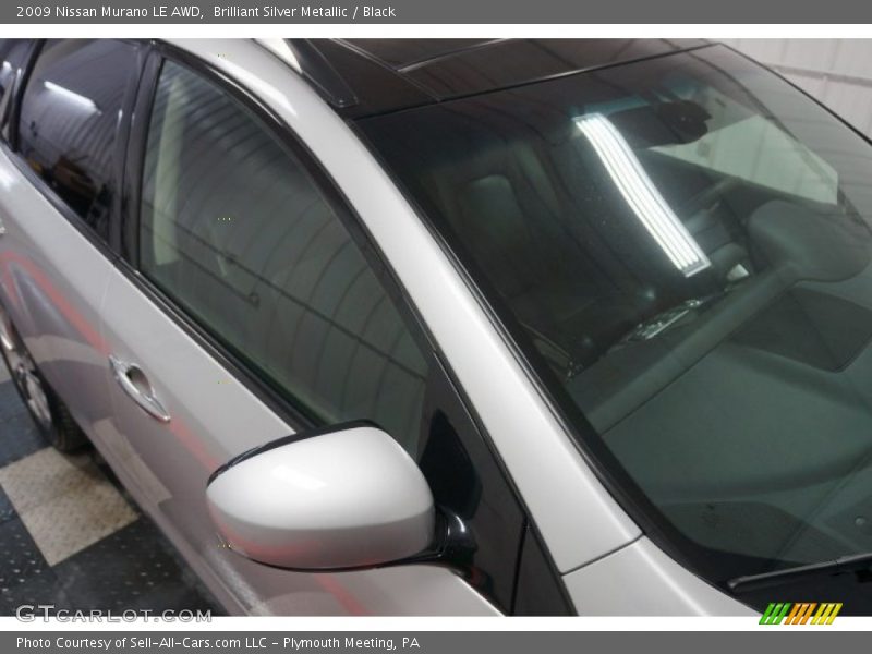 Brilliant Silver Metallic / Black 2009 Nissan Murano LE AWD