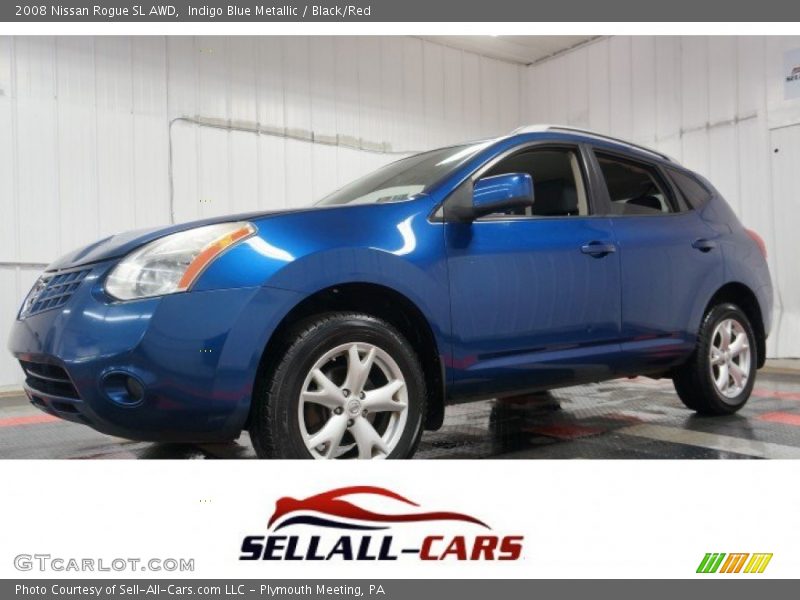 Indigo Blue Metallic / Black/Red 2008 Nissan Rogue SL AWD