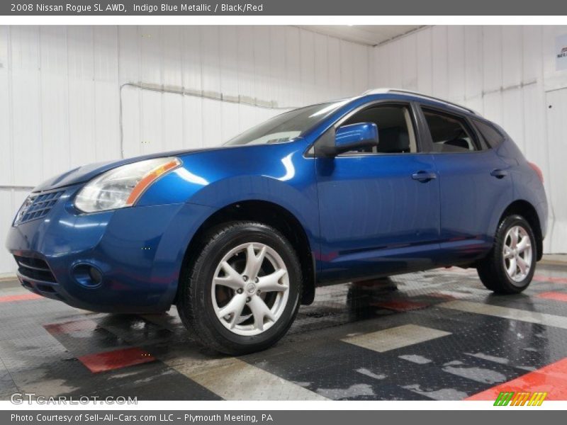 Indigo Blue Metallic / Black/Red 2008 Nissan Rogue SL AWD