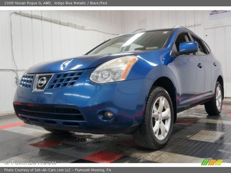 Indigo Blue Metallic / Black/Red 2008 Nissan Rogue SL AWD