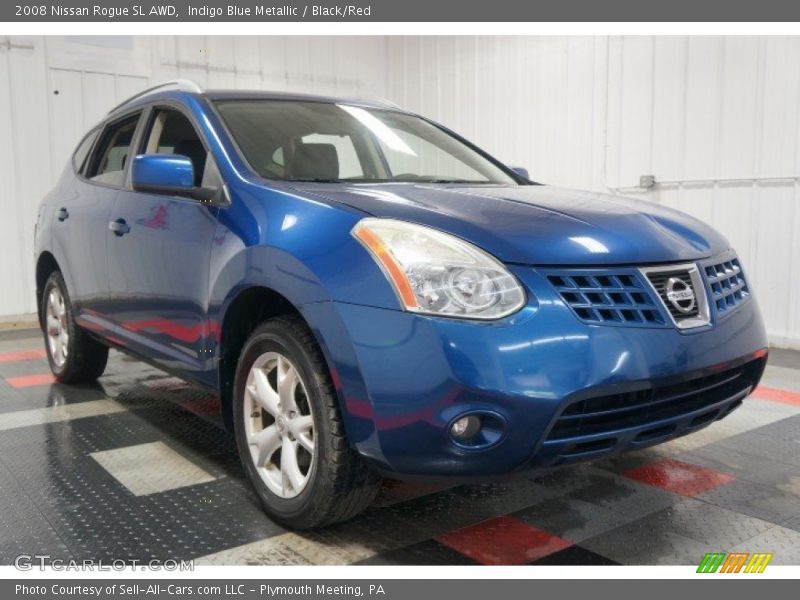 Indigo Blue Metallic / Black/Red 2008 Nissan Rogue SL AWD