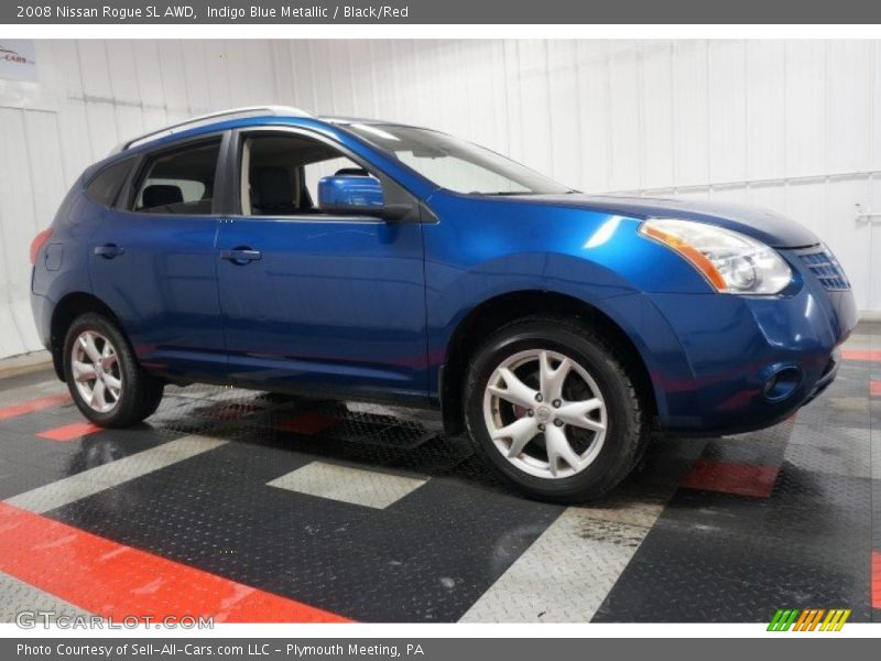 Indigo Blue Metallic / Black/Red 2008 Nissan Rogue SL AWD