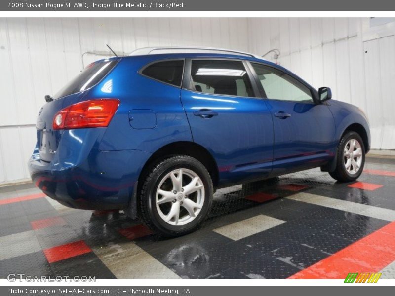 Indigo Blue Metallic / Black/Red 2008 Nissan Rogue SL AWD