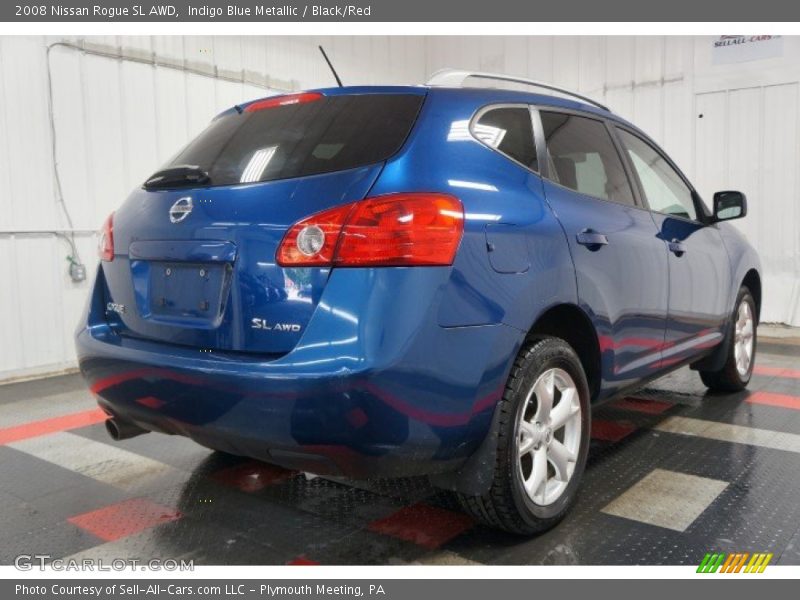 Indigo Blue Metallic / Black/Red 2008 Nissan Rogue SL AWD