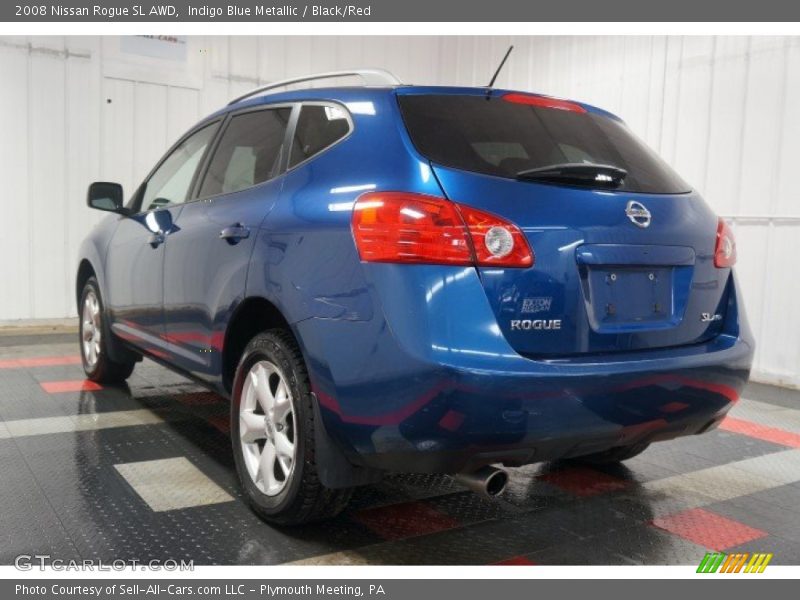 Indigo Blue Metallic / Black/Red 2008 Nissan Rogue SL AWD