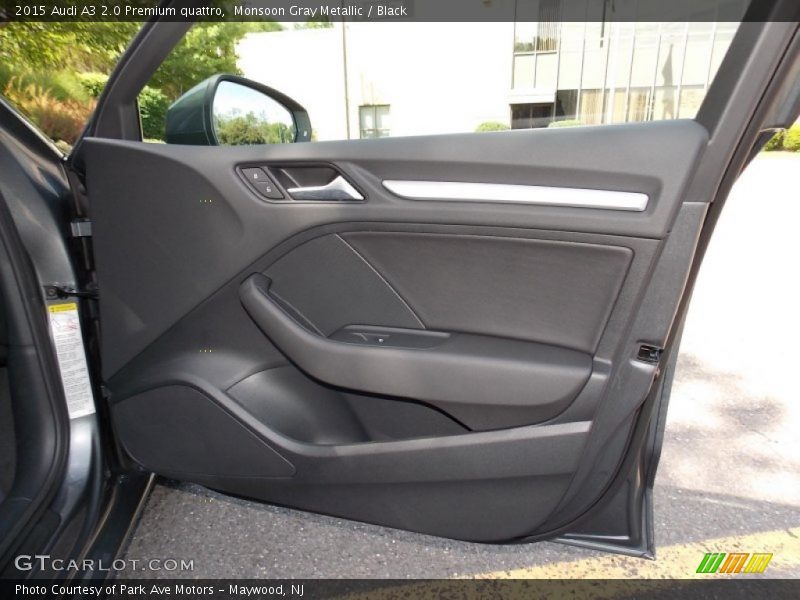Monsoon Gray Metallic / Black 2015 Audi A3 2.0 Premium quattro